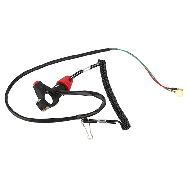Acouto Universal 12V Engine Kill Switch Tether for Motorcycle, ATV, Dirt Bike & Boat - Safety Cord Lanyard Stop Switch - View 9 of 10