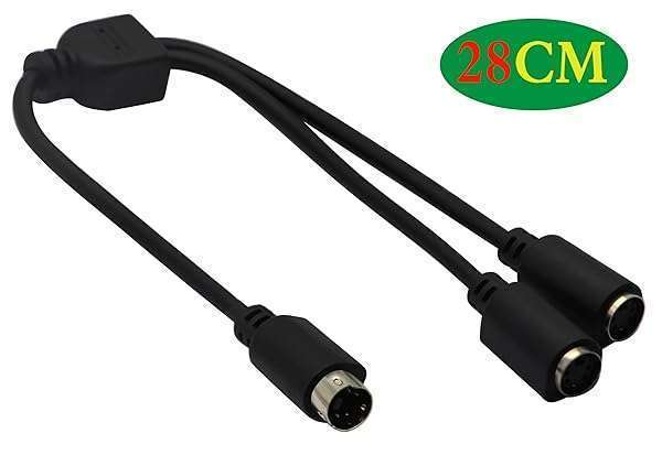 zdyCGTime ZdyCGTime 11-Inch S-Video Y Splitter Cable - Black Electronic Adapter for Enhanced Connectivity - View 3 of 8