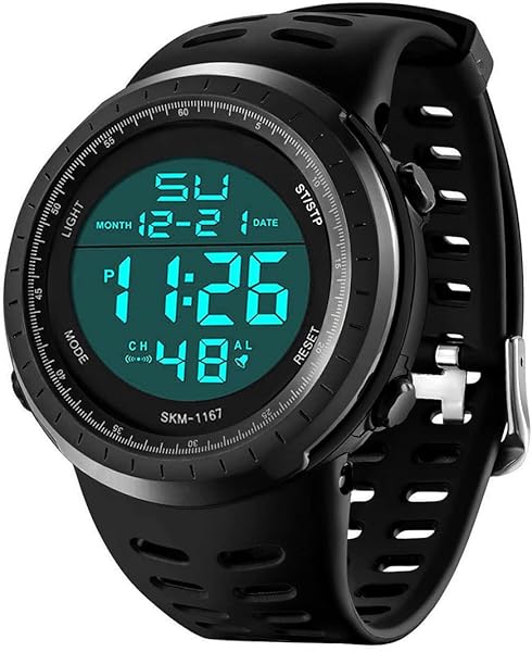 LYMFHCH LYMFHCH Men&amp;#039;s Digital Watch, Sports Waterproof Military Watches for Men LED Casual Stopwatch Alarm Tactical Army Watch