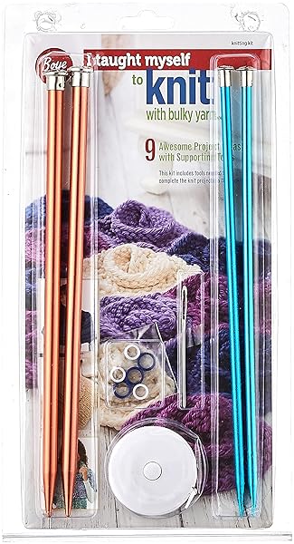 Boye Beginner's Boye Yarn Knitting Kit: 9 Easy Patterns to Start Your Craft Journey - View 3 of 4