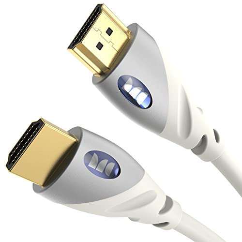 Monster Monster 4K HDMI Cable with Ethernet - 24K Gold Contacts, V-Grip, 4FT for PS3 & Monitors