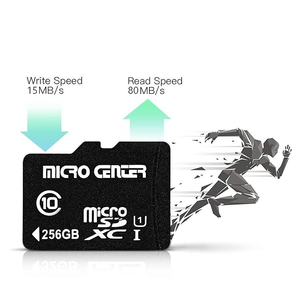 INLAND INLAND 256GB MicroSDXC Card with Adapter - Fast 80MB/s UHS-I for Phones, Tablets, Drones & Full HD Video - View 4 of 6