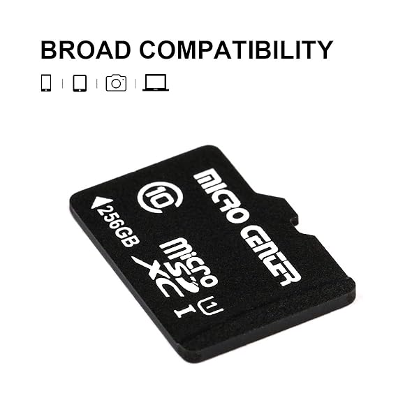 INLAND INLAND 256GB MicroSDXC Card with Adapter - Fast 80MB/s UHS-I for Phones, Tablets, Drones & Full HD Video - View 5 of 6