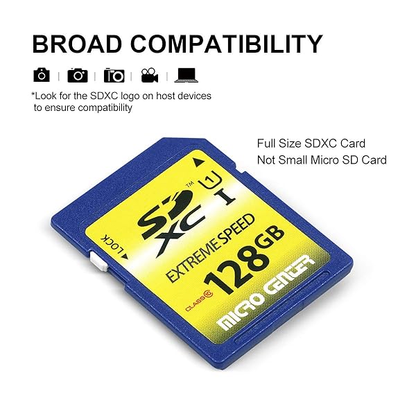INLAND 128GB Class 10 SDXC Flash Memory Card - High-Speed UHS-I U1 for Trail Cameras | Micro Center - View 5 of 6