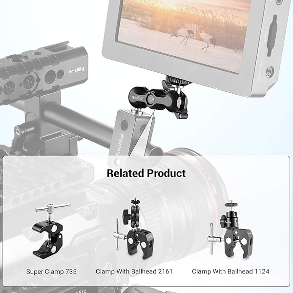 SMALLRIG SMALLRIG Universal Magic Arms with Small Ballhead 2pcs Pack 2158 for Versatile Camera Mounting Solutions - View 6 of 9