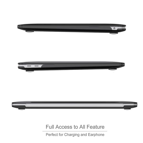 ProCase "ProCase Hard Shell for MacBook Air 13" (2018-2020) - Black Case & Keyboard Skin for A2337, A2179, A1932 Models" - View 6 of 8