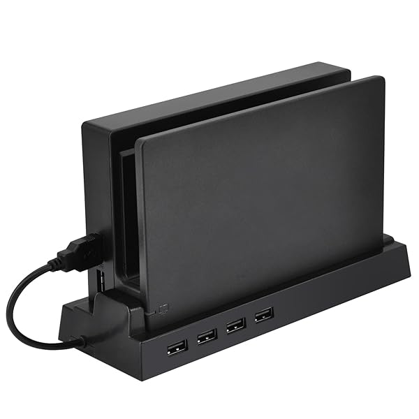 OSTENT OSTENT 4-Port USB Hub for Nintendo Switch - External Splitter & Expansion Adapter - View 2 of 9