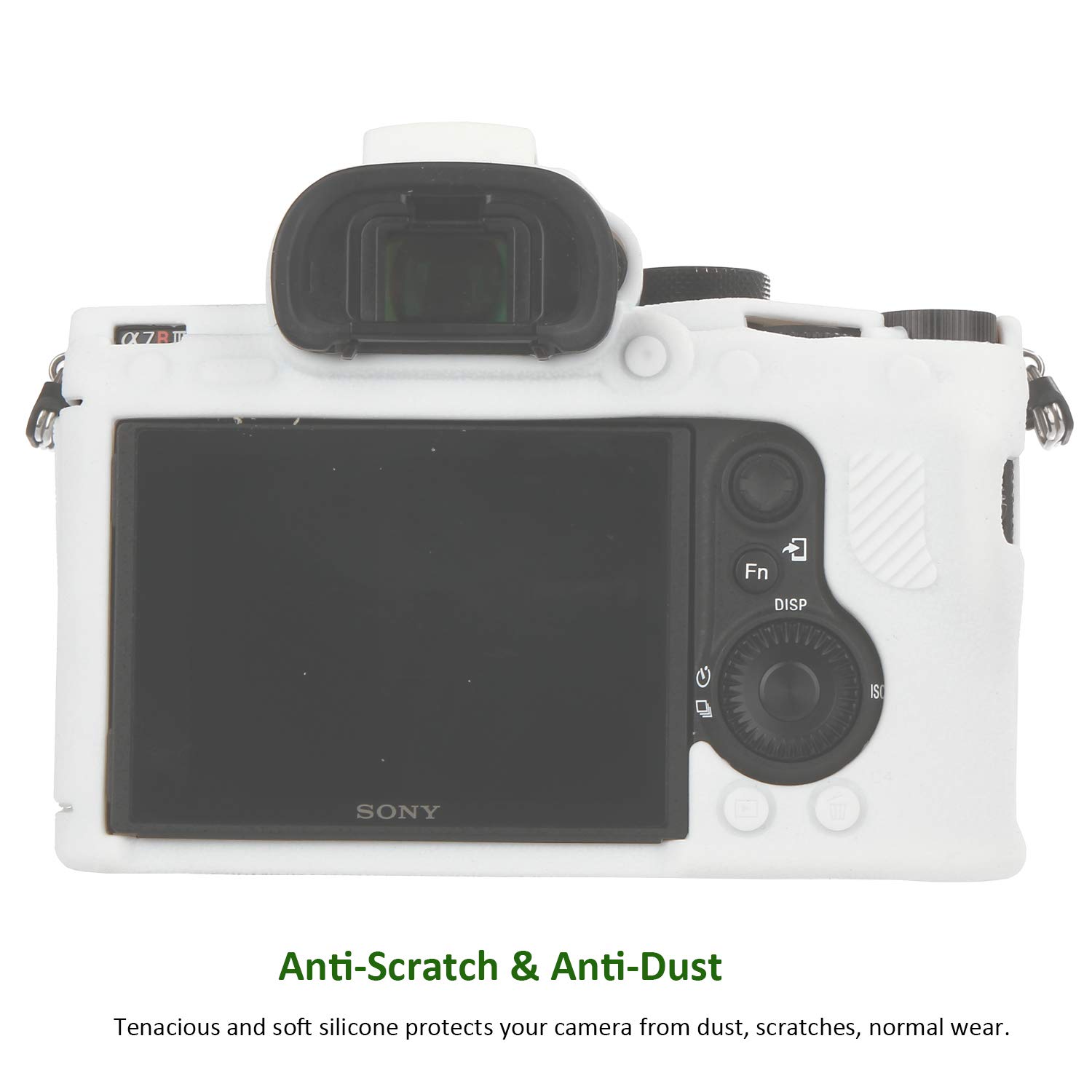 Easy Hood Easy Hood Camera Case for Sony Alpha a7III a7R III Soft Silicone Rubber Protective Cover White - View 3 of 9