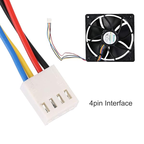 ASHATA ASHATA 7000RPM Wind-Force 4 PIN Cooling Fan 250.3CFM Efficient Heat Dissipation for Antminer Mining Systems - View 9 of 10