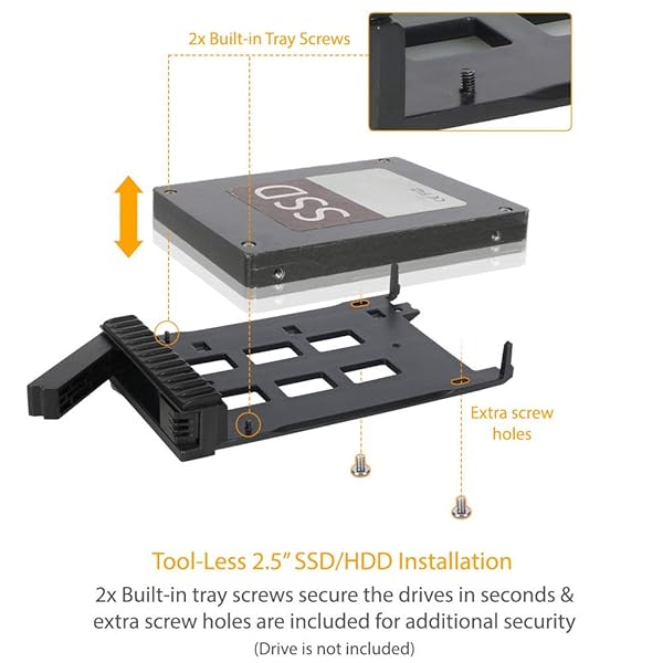 ICY DOCK "ICY DOCK 2 Bay 2.5" SAS/SATA HDD/SSD Mobile Rack & Slim CD/DVD-ROM Drive for 5.25" Bay | ExpressCage MB732SPO-B" - View 8 of 10