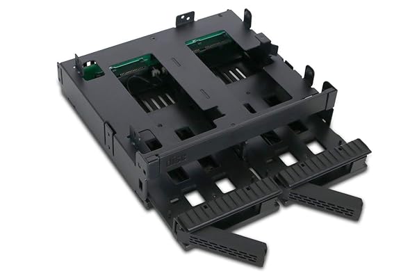 ICY DOCK "ICY DOCK 2 Bay 2.5" SAS/SATA HDD/SSD Mobile Rack & Slim CD/DVD-ROM Drive for 5.25" Bay | ExpressCage MB732SPO-B"