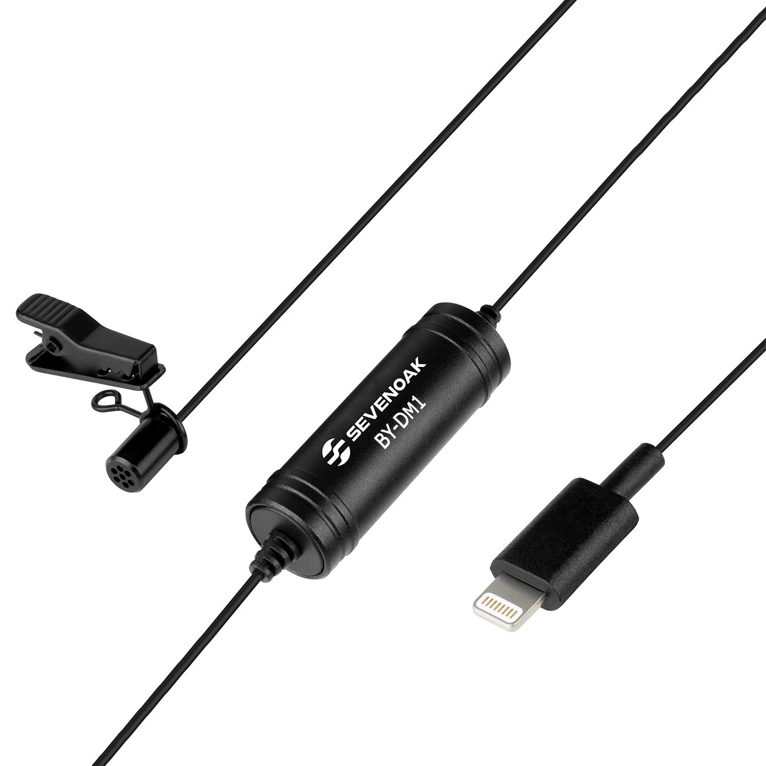 Sevenoak Sevenoak DM1 MFI Lightning Lavalier Microphone for iPhone Clip-on Mic with 20-Foot Cable for YouTube Vlog Podcast and Micro Film - View 4 of 8