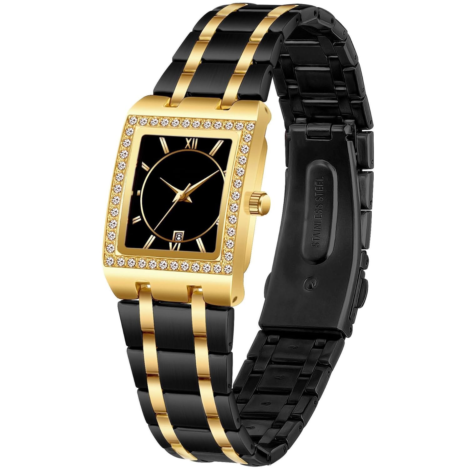 CARLIEN Carlien Women's Luxury Luminous Waterproof Calendar Stainless Steel Dress Quartz Watch Blue - View 9 of 9