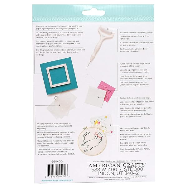 We R Memory Keepers Stitch Happy Pen Kit by We R Memory Keepers - 30-Piece Punch Needle Frame & Threaders Set - View 3 of 9