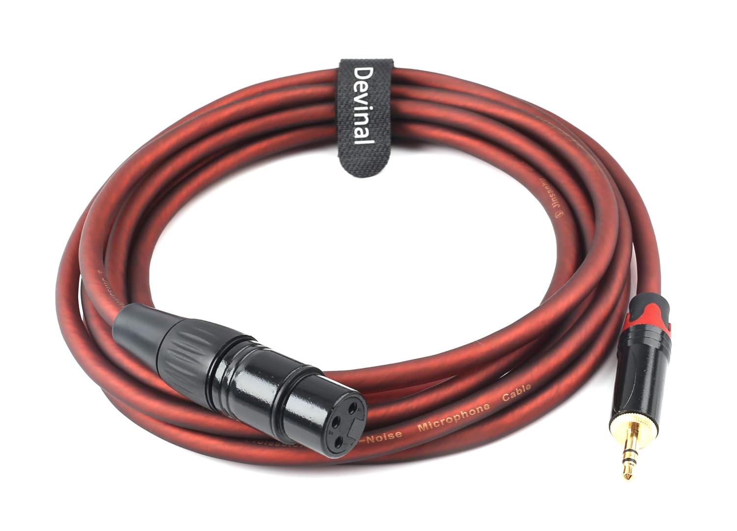 Devinal Devinal 10 Feet XLR to 1/8 Inch Balanced Microphone Cable 3.5mm to XLR Female Adapter for Computer Cameras Speakers - View 4 of 4