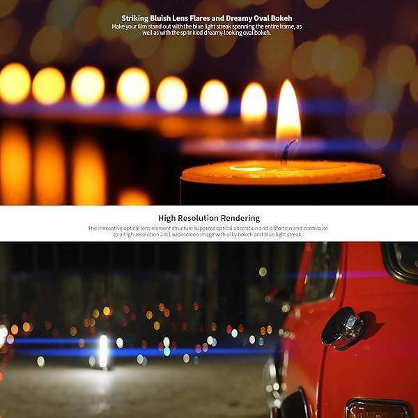 Sirui SIRUI 24mm Anamorphic Lens F2.8 1.33X for APS-C & MFT Cameras - Capture Stunning Blue Flare Effects - View 8 of 11