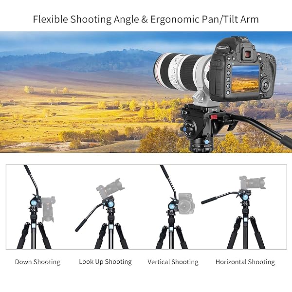 Sirui Buy SIRUI AM-5V Fluid Video Head: Lightweight Tripod with Quick Release for Smooth Video Shooting - View 4 of 10