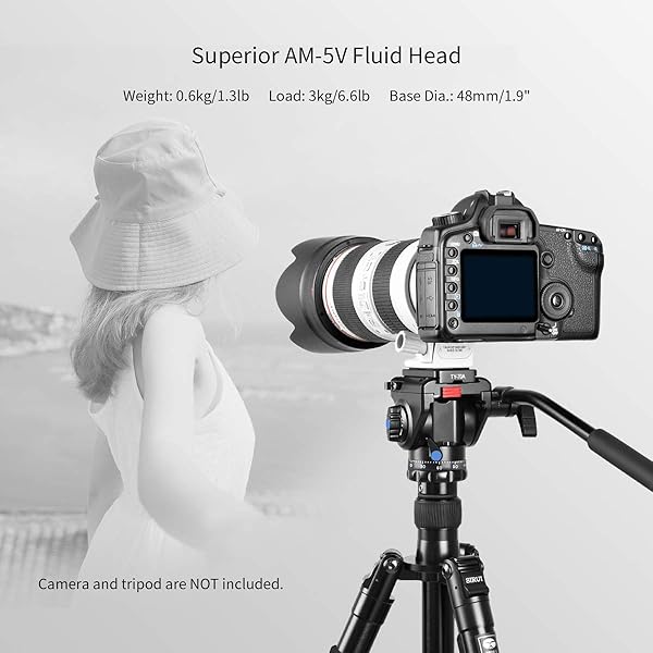 Sirui Buy SIRUI AM-5V Fluid Video Head: Lightweight Tripod with Quick Release for Smooth Video Shooting - View 7 of 10
