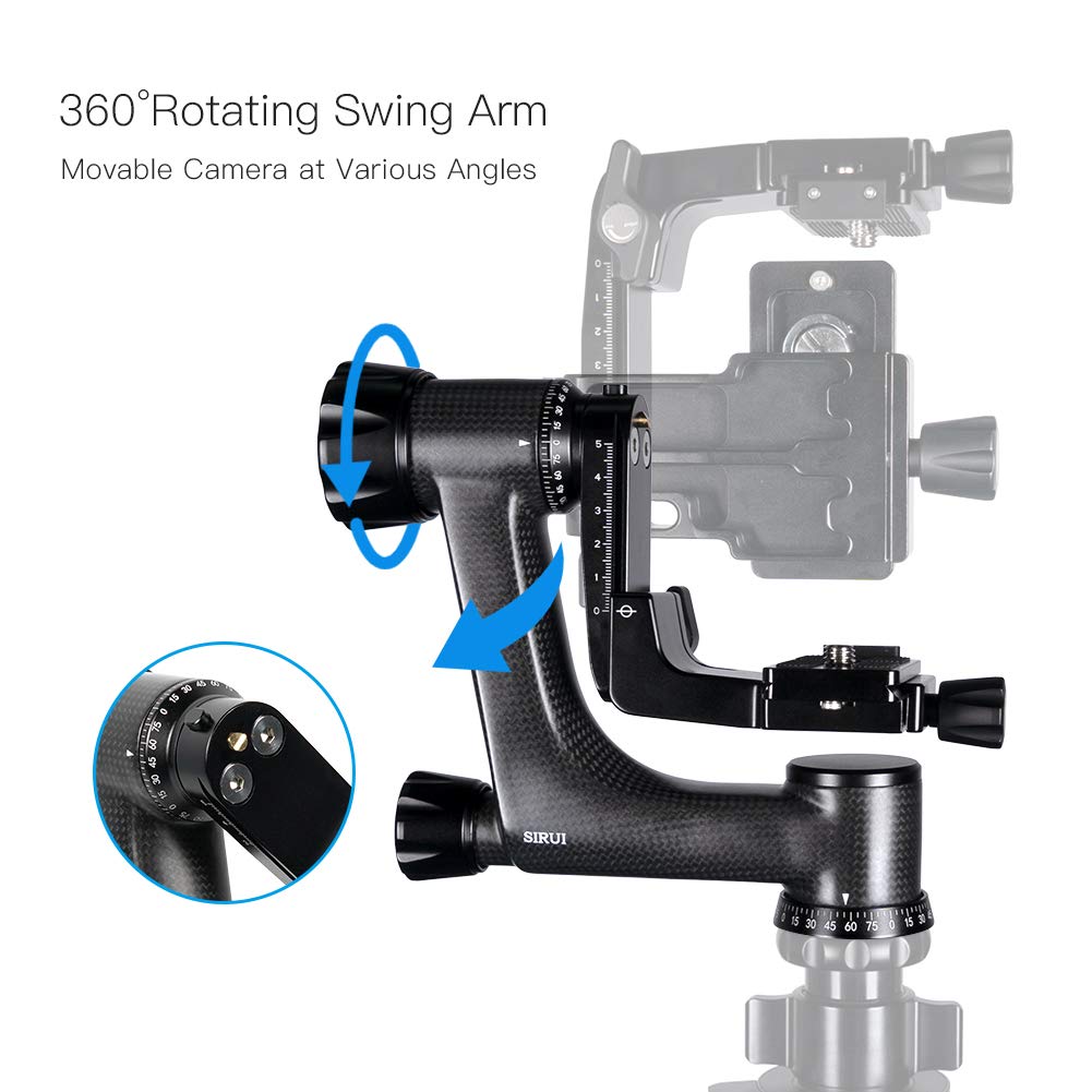 Sirui Buy SIRUI PH-Series Carbon Fiber Gimbal Head PH-10 for Ultimate Stability & Precision - View 3 of 8