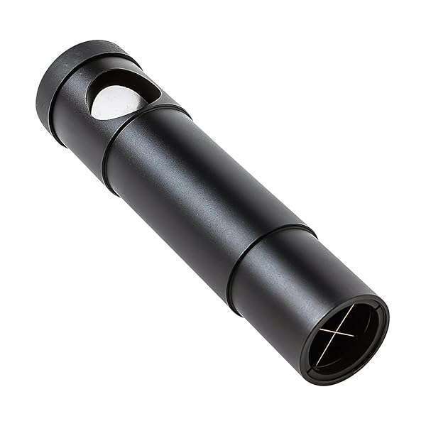 MEOPTEX 1.25-Inch Metal Collimating Cheshire Eyepiece - Long Version for Precise Telescope Alignment