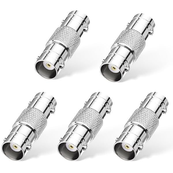Superbat Superbat BNC Adapter 5pcs - Female to Female Coaxial Connector for CCTV & Video Broadcast Systems - View 2 of 6