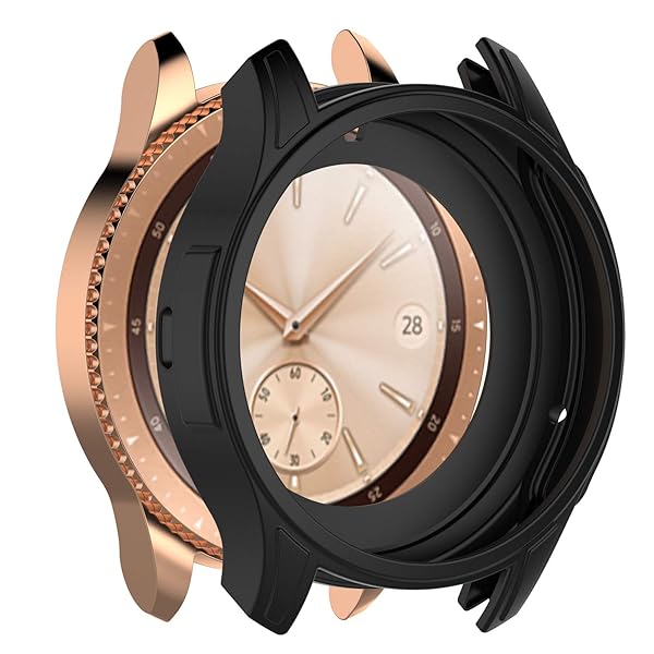 E ECSEM ECSEM 3-Pack Colorful Shock-Proof Case for Samsung Galaxy Watch 42mm - Slim Designer Sleeve Protector for SM-R810/SM-R815 - View 4 of 9