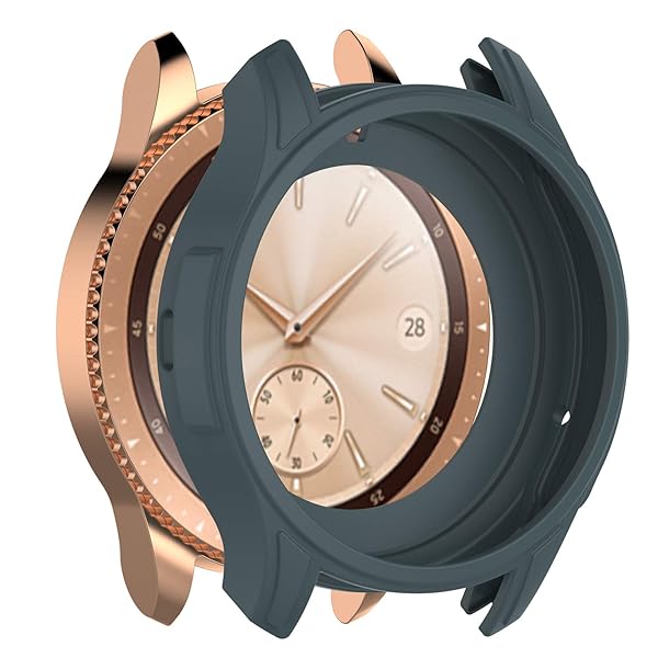 E ECSEM ECSEM 3-Pack Colorful Shock-Proof Case for Samsung Galaxy Watch 42mm - Slim Designer Sleeve Protector for SM-R810/SM-R815 - View 5 of 9