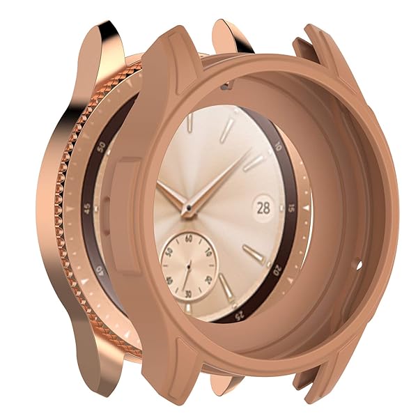 E ECSEM ECSEM 3-Pack Colorful Shock-Proof Case for Samsung Galaxy Watch 42mm - Slim Designer Sleeve Protector for SM-R810/SM-R815 - View 6 of 9