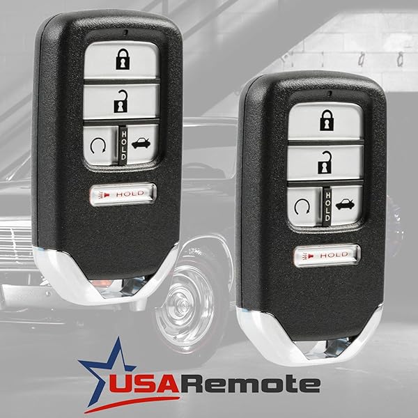 USARemote Smart Key Fob Keyless Entry Remote Set of 2 for 2016 2017 2018 Honda Civic EX LX KR5V2X - View 3 of 7