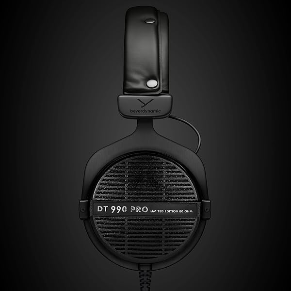 beyerdynamic Buy Beyerdynamic DT 990 Pro Over-Ear Studio Headphones - Open-Back, 80 Ohm, Limited Edition Black - View 9 of 10