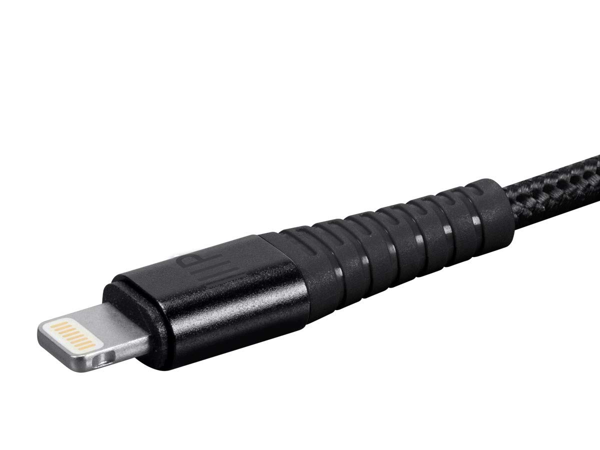 Monoprice Monoprice AtlasFlex Series MFi Certified Lightning to USB Type-A Charge and Sync Cable 3 Feet Durable Kevlar-Reinforced Nylon - View 3 of 6