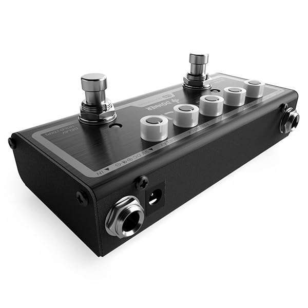 Donner Donner Reverb Delay Pedal: 2-in-1 Effects for Electric Guitar with Tap Tempo & Dual Modes - View 5 of 8