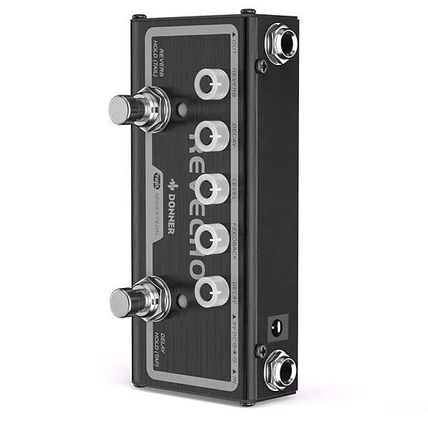Donner Donner Reverb Delay Pedal: 2-in-1 Effects for Electric Guitar with Tap Tempo & Dual Modes - View 8 of 8
