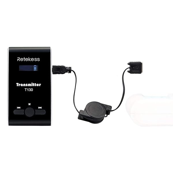 Retekess Retekess T130 Wireless Tour Guide Transmitter with Lavalier Microphone for Church Translation and Interpretation Training - View 9 of 11