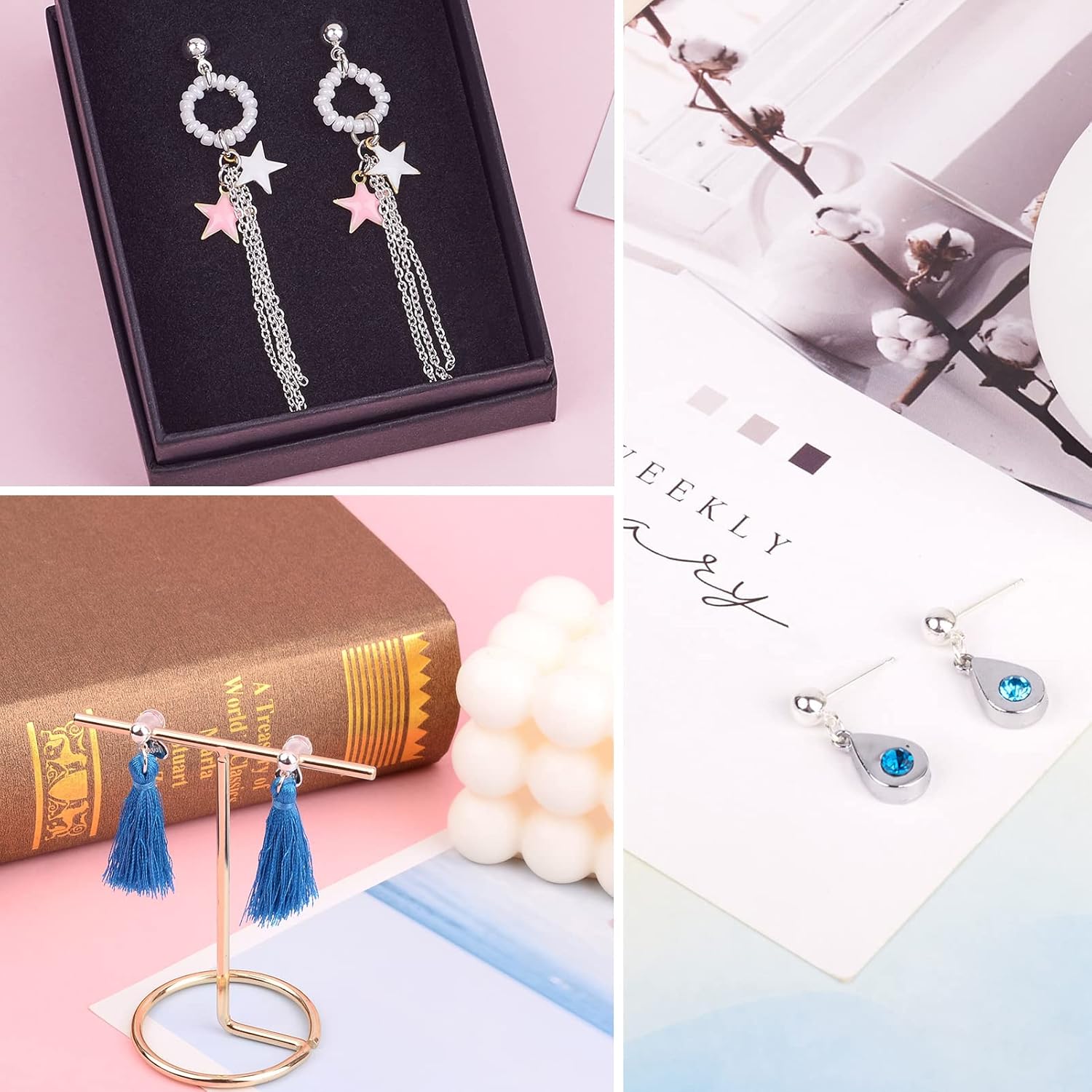 Craftdady Craftdady 100Pcs Silver Ball Post Earring Studs 16x5mm Brass Ear Pins for Jewelry Earring Making - View 2 of 9