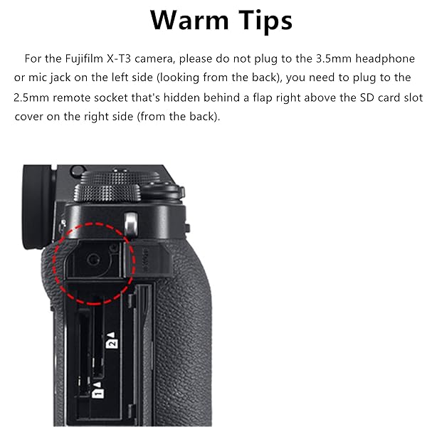 JJC JJC Wired Shutter Release for Fujifilm X100VI, X-H2, XT Series & GFX Models - Replace RR-100 - View 8 of 10