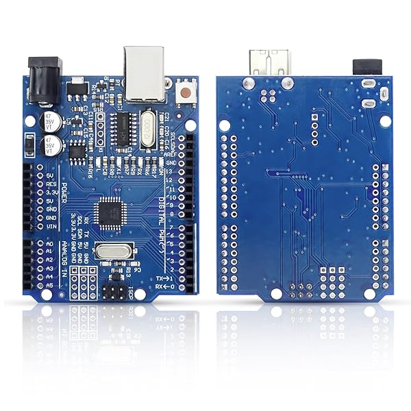 KeeYees KeeYees UNO R3 ATmega328P Microcontroller Development Board with USB Cable and Jumper Wires Compatible with Arduino IDE - View 4 of 9