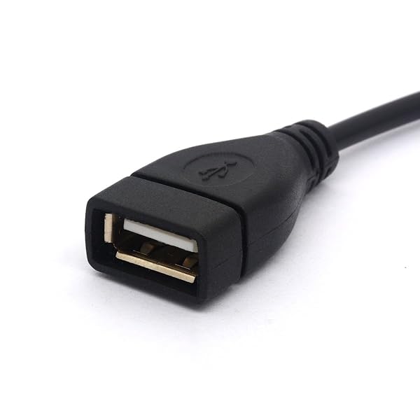 BSHTU Short USB 2.0 Male to Female Extension Cable with Click Button Switch for Raspberry Pi and Arduino 28CM - View 4 of 6