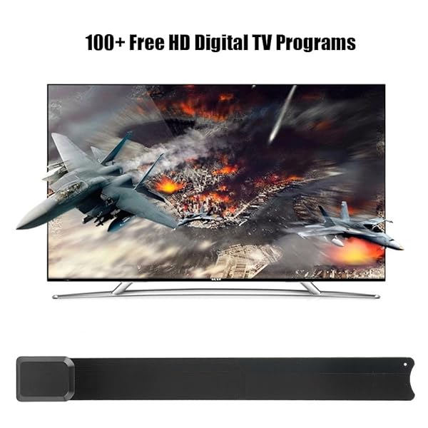 Zerone Best Digital Indoor TV Antenna: 480p-1080p HD Signal & 100+ Free Channels - View 7 of 10