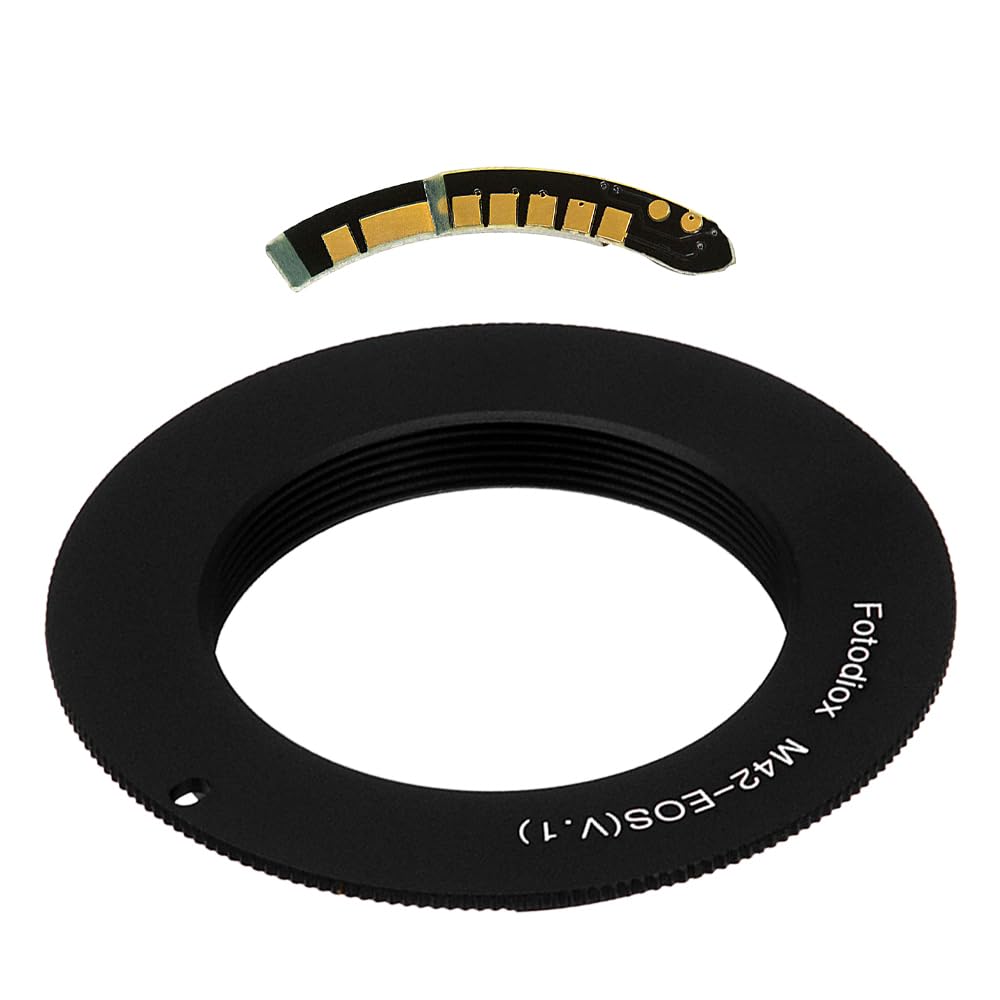 Fotodiox M42 Lens Mount Adapter for Canon EOS Cameras with Gen10 Focus Confirmation Chip