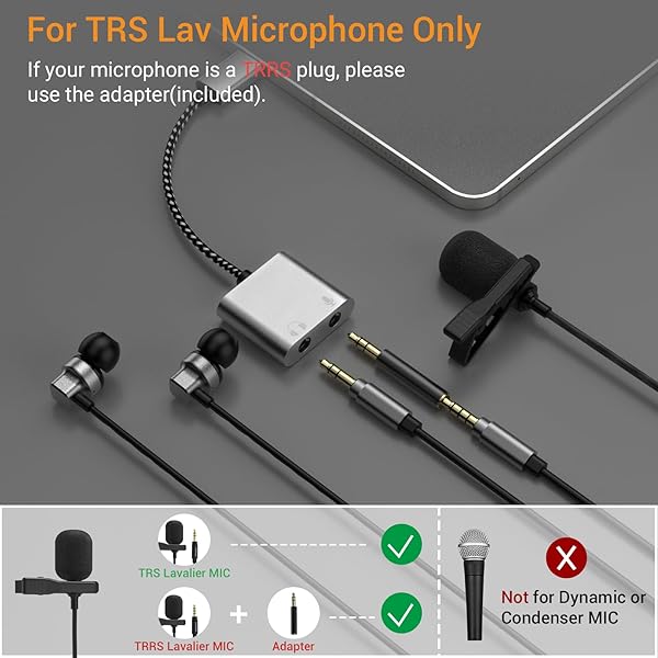 Cubilux Best Cubilux USB C to TRS Microphone Headphone Splitter for Google Pixel & Samsung Devices - View 3 of 7