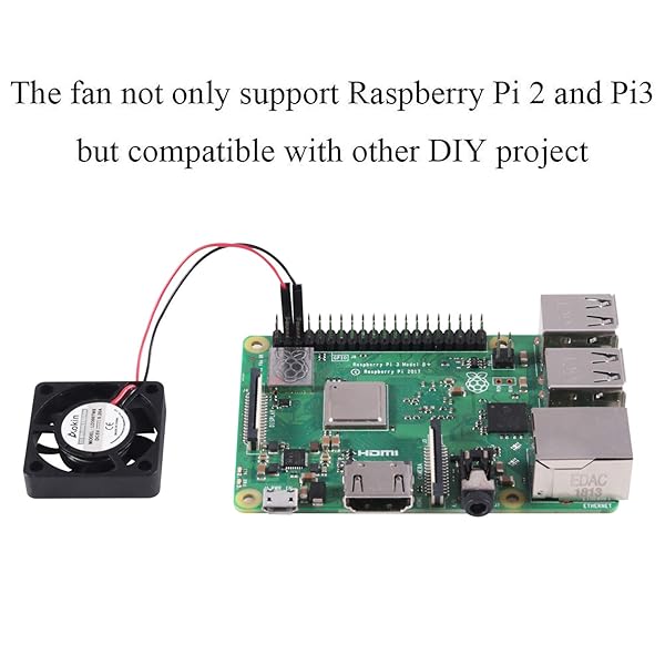 Aokin Aokin Raspberry Pi Cooling Fan 4 Pack Brushless DC 5V 3.3V CPU Fan for Raspberry Pi 4 B 3 B Plus 3 B 2 B 1 B Plus RetroFlag NESPI Case - View 8 of 8