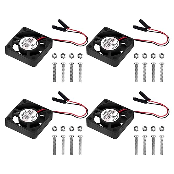 Aokin Aokin Raspberry Pi Cooling Fan 4 Pack Brushless DC 5V 3.3V CPU Fan for Raspberry Pi 4 B 3 B Plus 3 B 2 B 1 B Plus RetroFlag NESPI Case