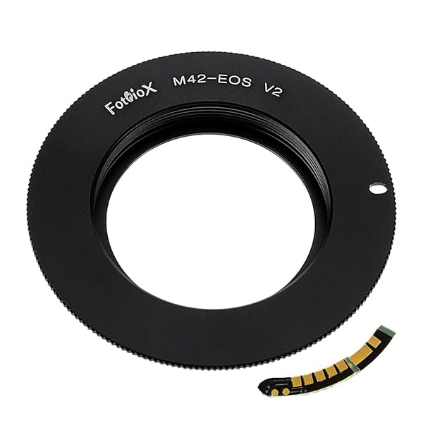 Fotodiox M42 Type 2 Lens Mount Adapter for Canon EOS EF EF-S Cameras with Gen10 Focus Confirmation Chip