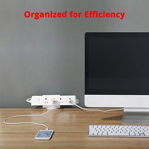 SIIG SIIG Power Strip Holder with Desk Clamp for Easy Cable Management and Mounting on Desktop Tables Fits 1.6 to 2.4 Inch Power Outlet Strips - View 6 of 8