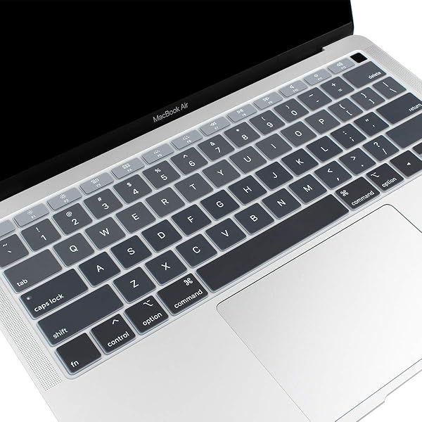 Batianda "Buy Batianda Ombre Keyboard Cover for MacBook Air 13" (2018/2019) - Silicone Skin, Touch ID, Gradient Grey" - View 3 of 7