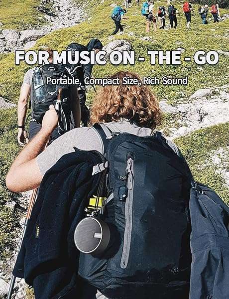 INSMY INSMY C12 Waterproof Bluetooth Speaker: Portable, Loud Sound, Suction Cup for Kayak & Beach - Perfect Gift! - View 5 of 10