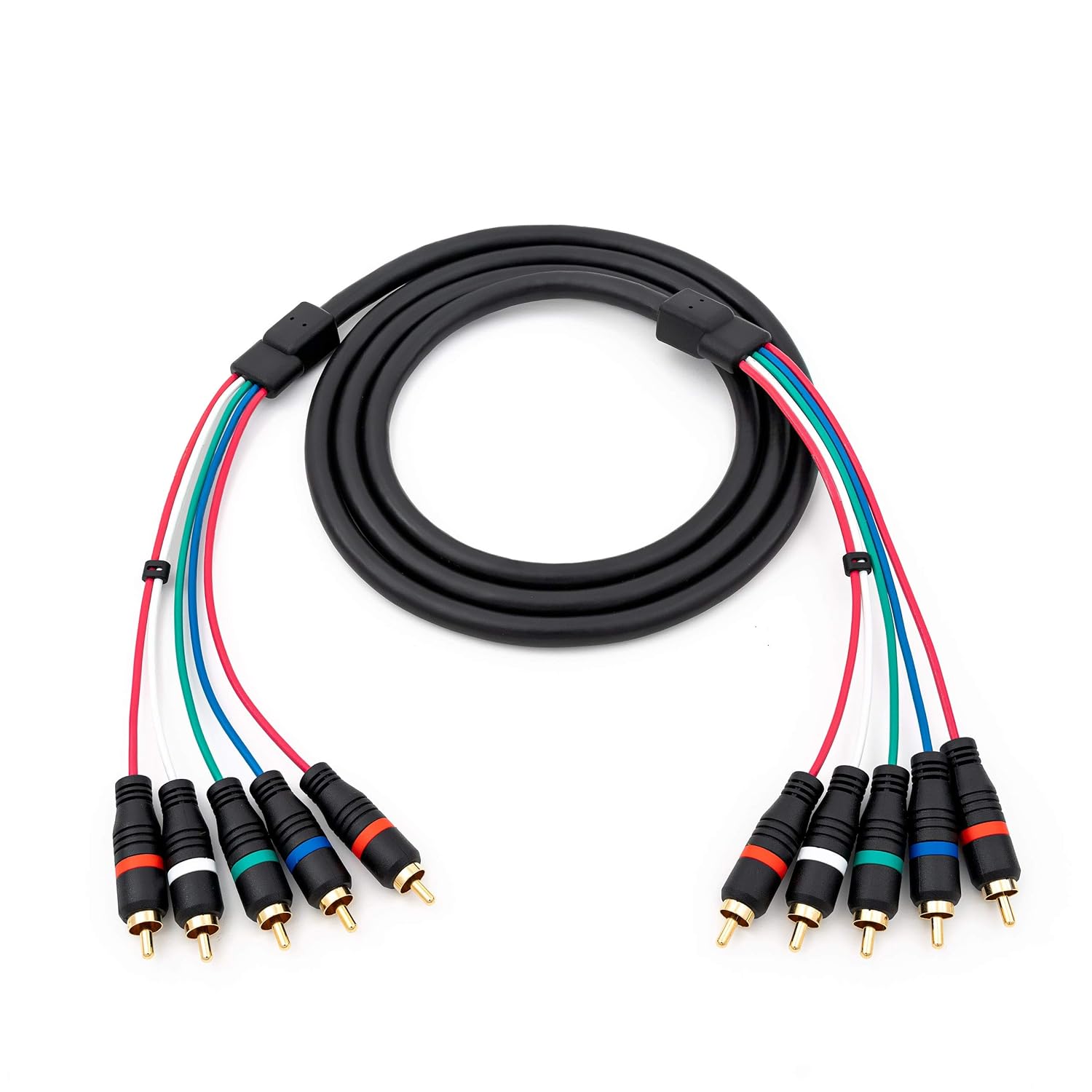 HD Retrovision HD Retrovision 6 Feet YPbPr Component Video Male to Male RCA Cable for High Quality Video Connection