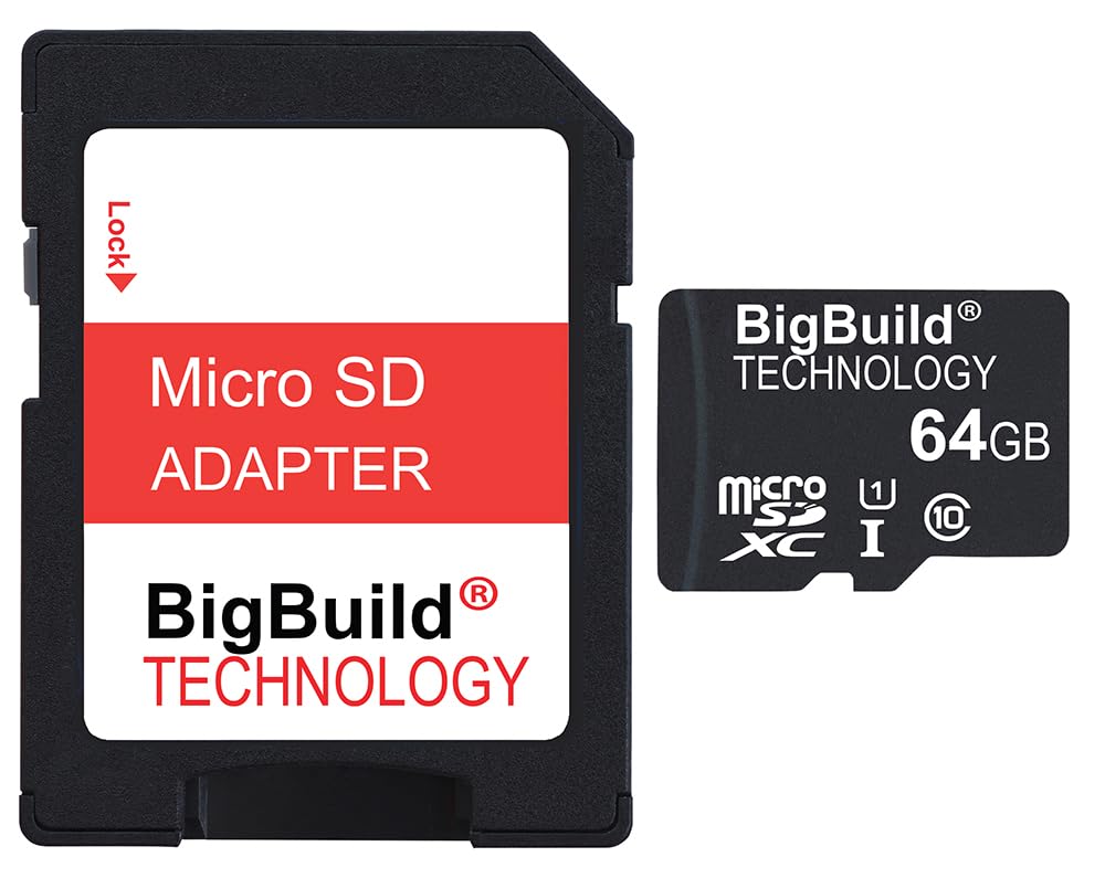BigBuild Technology 64GB Ultra Fast Memory Card 80MBs Class 10 for Huawei MediaPad T5 Tablet