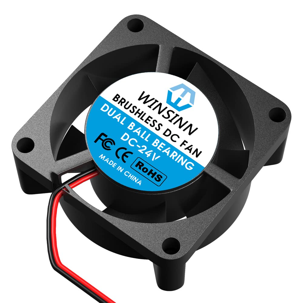 WINSINN WINSINN 25mm 24V DC Fan Pack of 5 Dual Ball Bearing Brushless Cooling 2PIN 2510 for Efficient Airflow - View 5 of 6